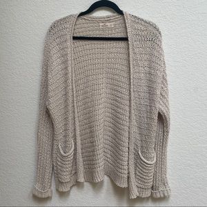 Hollister Oatmeal Knit Cardigan